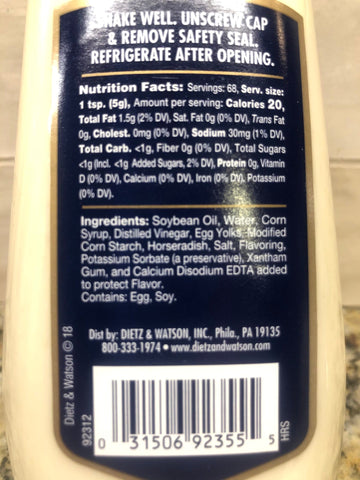 4 Bottles of Dietz & Watson Horseradish, 12 oz