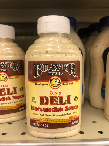 3 Bottles of Beaver Brand Zesty Deli Horseradish Sauce, 12 oz