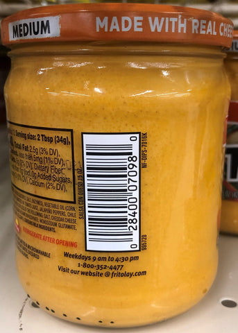 3 Jars of Tostitos Medium Salsa Con Queso, 15 oz