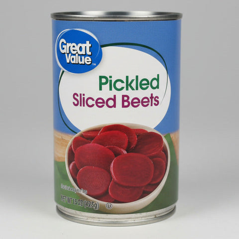 6 CANS Great Value Pickled Sliced Beets 15 oz Can Vegetable Salad