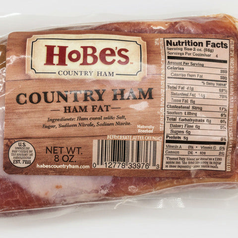 4 PACKS Hobes Country Ham Fat & Skins 8 Oz. Cracklings Rind Beans Seasoning