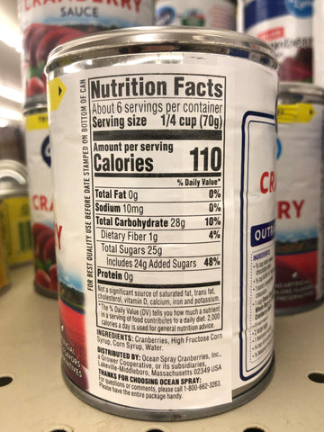 4 Cans Ocean Spray Jellied Cranberry Sauce 14 oz