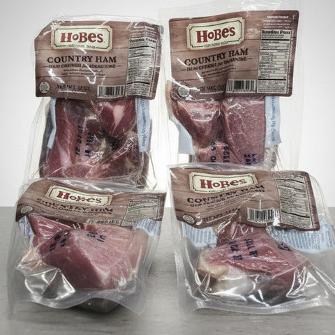4 PACKS Hobes Country Ham Seasoning Chunks 12 Oz Cured Pork Meat