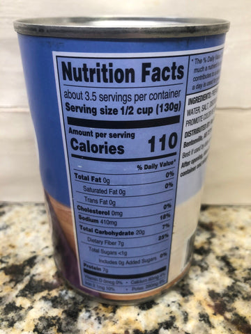 6 Cans of Great Value Navy Beans, 15.5 oz