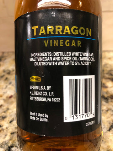 3 Bottles of Heinz Gourmet Tarragon Vinegar, 12 oz