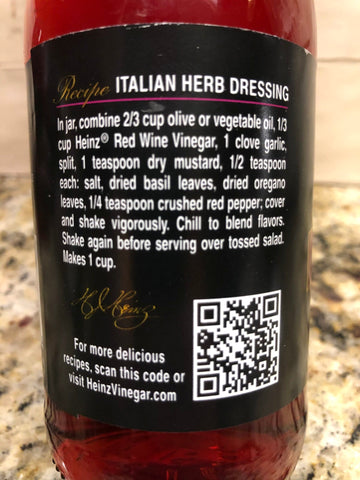 3 Bottles of Heinz Gourmet Red Wine Vinegar, 12 oz