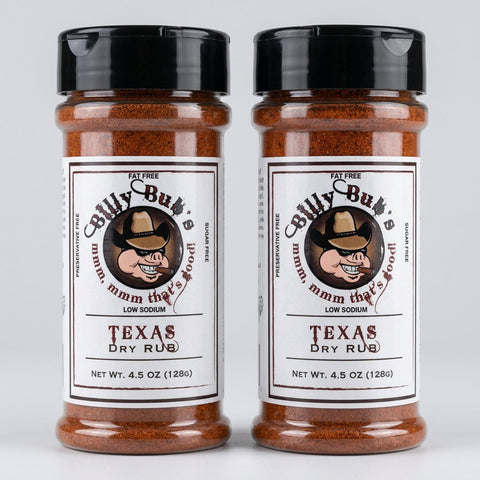 2 Bottles of Billy Bub's Texas Dry Rub, 4.5 oz