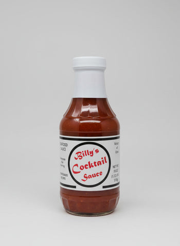 2 BOTTLES Billy's BQ Seafood Cocktail Sauce 16 oz Fish Shrimp Crab Oysters NC
