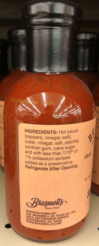 3 Bottles of Braswells Hot Wing Sauce BBQ & Dipping Sauce, 13 oz