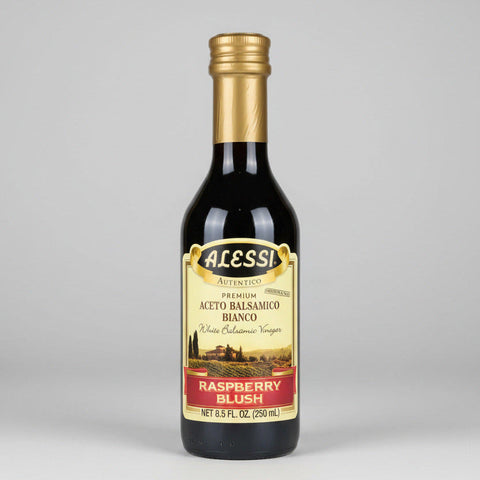 3 Bottles Alessi Vinegar White Balsamic Raspberry Blush 8.5 oz Marinade Salad