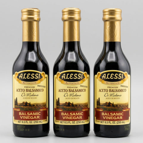 3 Bottles of Alessi di Modena Balsamic Vinegar, 8.5 oz