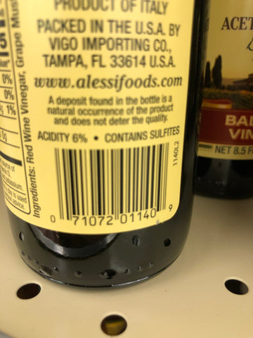 3 Bottles of Alessi Twenty Year Organic Vinegar, 8.5 oz