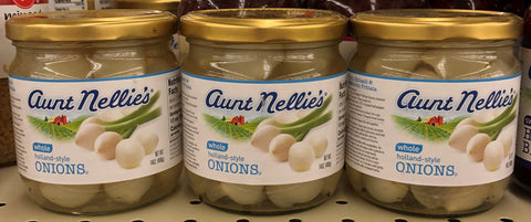3 JARS Aunt Nellie's Whole Holland-Style Onions 15 oz Vegetable Salad Casserole