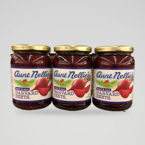 3 Jars of Aunt Nellie's Sweet & Sour Harvard Beets, 16 oz