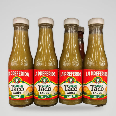 4 Bottles of La Preferida Mild Green Taco Sauce, 7 oz
