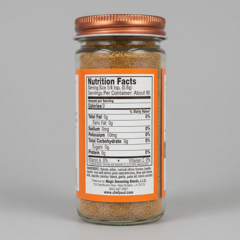 Chef Paul Prudhomme Seasoning Blends Salt-Free Sugar-Free: Six Spice 1.9 oz