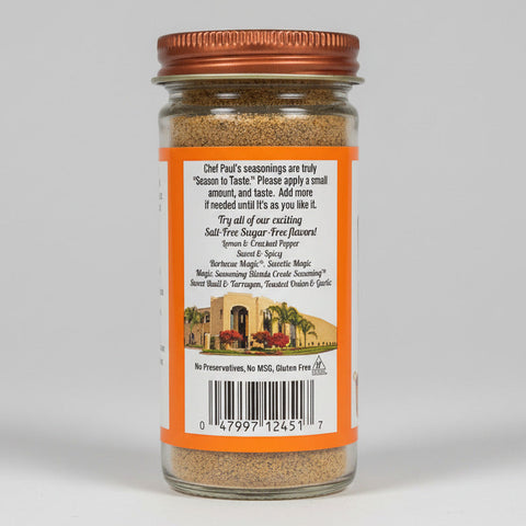 Chef Paul Prudhomme Seasoning Blends Salt-Free Sugar-Free: Six Spice 1.9 oz