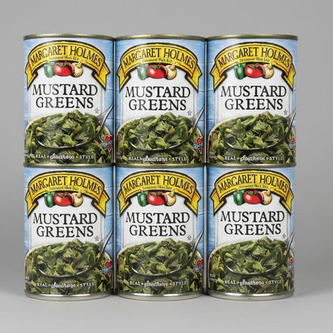 6 CANS Margaret Holmes Southern Style Mustard Greens 14.5 oz Can