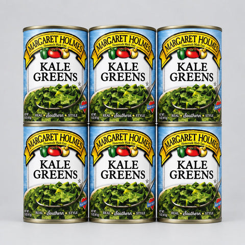6 Cans of Margaret Holmes Southern Style Kale Greens, 14.5 oz