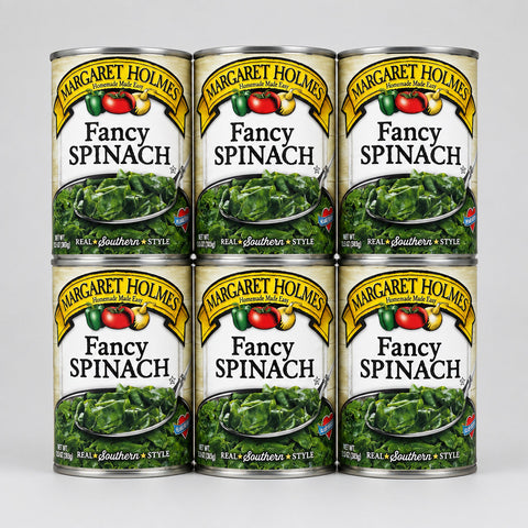 6 CANS Margaret Holmes Southern Style Fancy Spinach 13.5 oz Can Casserole