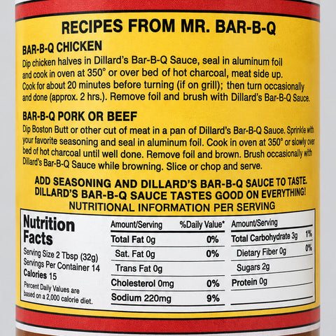 2 Bottles of Sam Dillard's Bar-B-Q Sauce, 16 oz