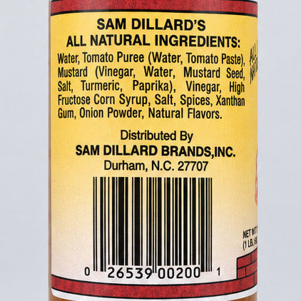 2 Bottles of Sam Dillard's Bar-B-Q Sauce, 16 oz