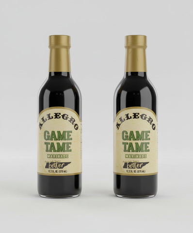 2 BOTTLES Allegro Game Tame Marinade Sauce 12.7 oz Deer Boar Meat Fish
