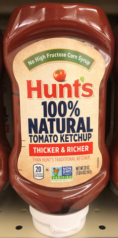 3 Bottles of Hunt's 100% Natural Thick Tomato Ketchup, 20 oz