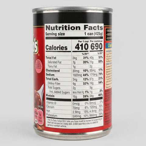 6 CANS Van Camp's Chili with Beans 15 oz Can Beef Pork Dip Stew Potato