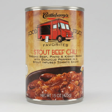 6 CANS Castleberry's Food Truck Favorites Stout Beef Chili 15 oz Can