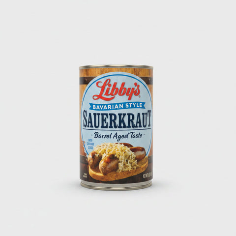 4 CANS Libbys Sauerkraut with Caraway Seeds Bavarian Style 15 oz Kraut Cabbage