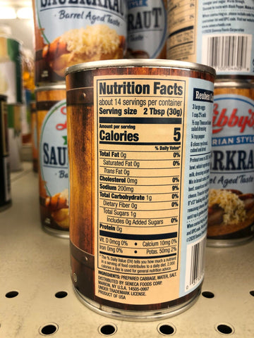 4 Cans of Libbys Crispy Sauerkraut, 14.5 oz