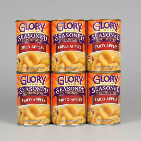 6 CANS Glory Foods Seasoned Southern Fried Apples 14.5 oz Can sweet