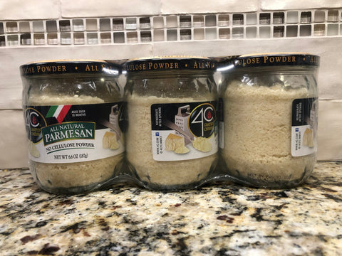 3 JARS 4C All Natural Parmesan Grated Cheese 6.6 oz Jar Spaghetti