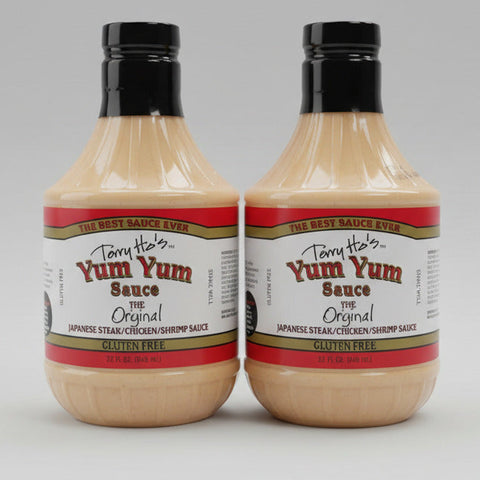 TWO BIG 32 Oz Terry Ho's Yum Yum White Sauce Japanese Steak House Shrimp Hibachi