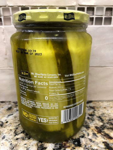Mount Olive Kosher Dills Sandwich Stuffers Pickles, 24 oz