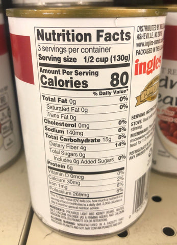 6 Cans of Laura Lynn Light Red Kidney Beans, 15 oz