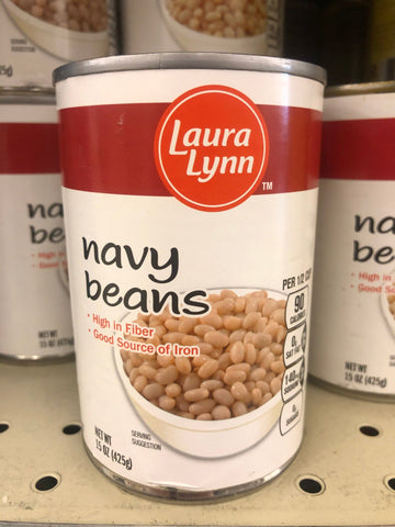 6 Cans of Laura Lynn Navy Beans, 15.5 oz