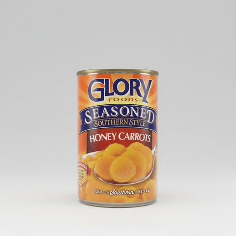4 CANS Glory Foods Seasoned Southern Style Honey Carrots 15 oz Can Sweet Cooked