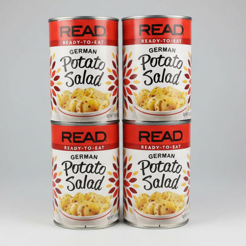 4 CANS Read Ready to Eat German Potato Salad 15 oz Can Bacon