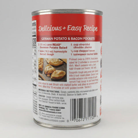 4 CANS Read Ready to Eat German Potato Salad 15 oz Can Bacon