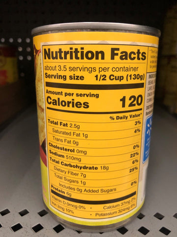 6 Cans of Great Value Traditional Refried Beans, 16 oz