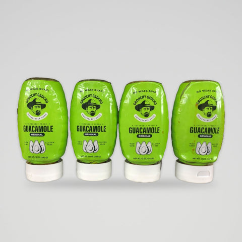 4 Bottles Grouchy Gaucho Original Guacamole 12 oz