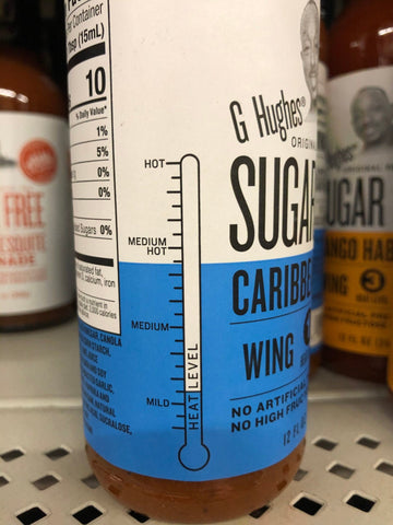 3 Bottles of G Hughes Sugar Free Caribbean Jerk Wing Sauce, 12 oz