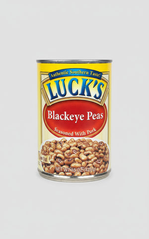 6 CANS Luck's Blackeyed Peas Seasoned With Pork 15 oz Can Vegetable Bean