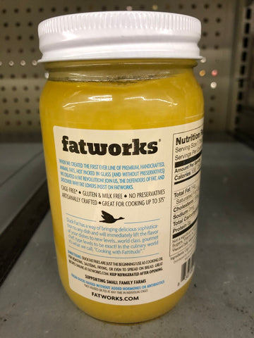 3 Jars Fatworks Duck Fat Cage Free 14 Oz
