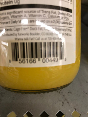 3 Jars Fatworks Duck Fat Cage Free 14 Oz