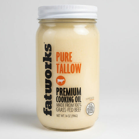 3 JARS Fatworks Pure Grass-Fed Beef Tallow 14 Oz Baking Premium Cooking Oil