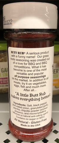 4 Bottles of Bad Byron's Butt Rub Barbeque Seasoning, 4.5 oz