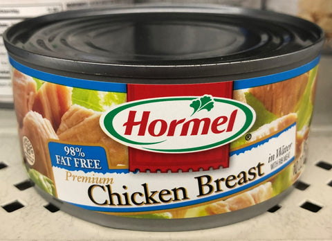 10 Cans of Hormel Premium Canned Chunk Chicken Breast in Water, 10 oz